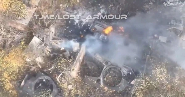 UAV FPV xé nát tăng Leopard 1A5