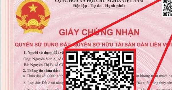 5 thông tin người dân có thể tra cứu từ mã QR sổ đỏ từ 2025