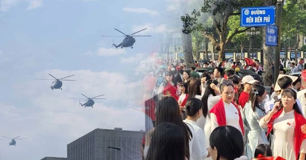 Ngày tổng hợp luyện lần 2: Máy bay tập luyện trên bầu trời, Quảng trường Ba Đình đông nghẹt người đổ về từ 4 giờ sáng
