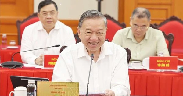 Tổng Bí thư Tô Lâm chủ trì cuộc làm việc với Ban Thường vụ Đảng ủy các cơ quan Đảng Trung ương