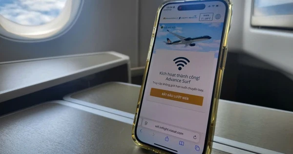 Vietnam Airlines bắt đầu kinh doanh Internet trên máy bay: 10 USD được vào web 1 giờ