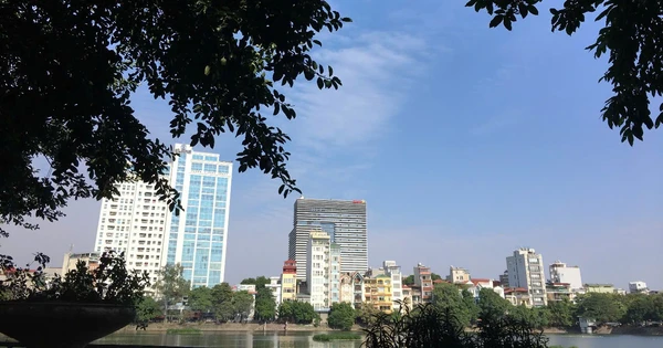 Hiếm hoi có ngày chất lượng không khí tốt trên toàn thành phố Hà Nội