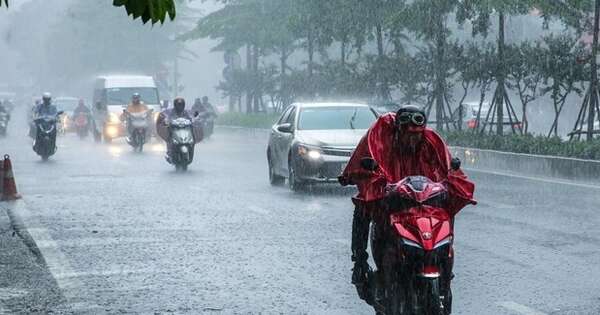 Ngày mai, nhiều nơi mưa rất to