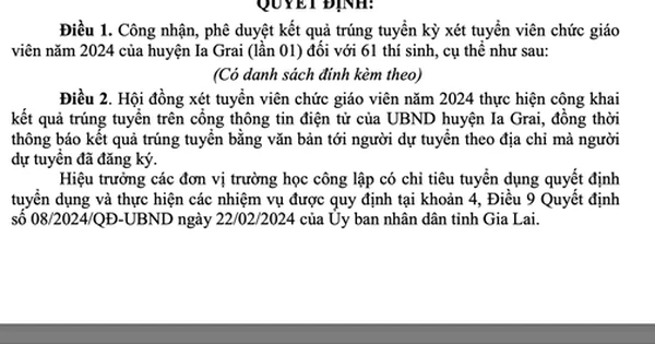 Huyện nói gì việc tuyển dụng 61 viên chức khi đang tinh gọn?