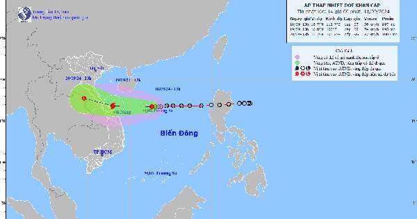 Dự báo mới nhất về cơn bão số 4: 