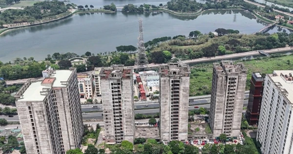 Cận cảnh khu ký túc xá, trung tâm thương mại dự kiến làm trụ sở phường ở Hà Nội