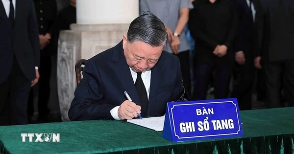 Lãnh đạo Đảng, Nhà nước ghi sổ tang tiễn biệt ông Trần Đức Lương