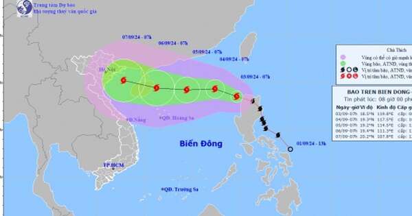 Bão số 3 có khả năng mạnh thêm