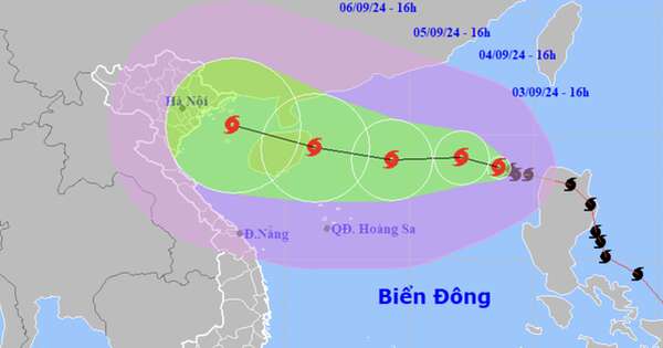 2 kịch bản bão số 3 ảnh hưởng đất liền Việt Nam