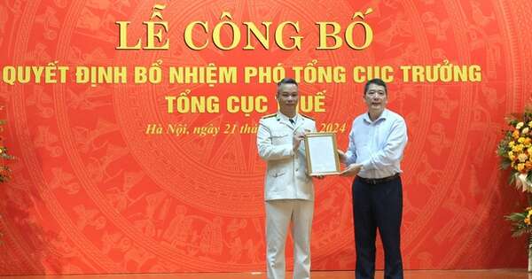 Công bố quyết định bổ nhiệm tân Phó Tổng cục trưởng Tổng cục Thuế