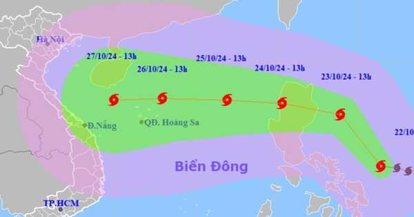 Bão Tami sẽ giật cấp 14, sóng biển cao 6-8 m, hướng vào Việt Nam