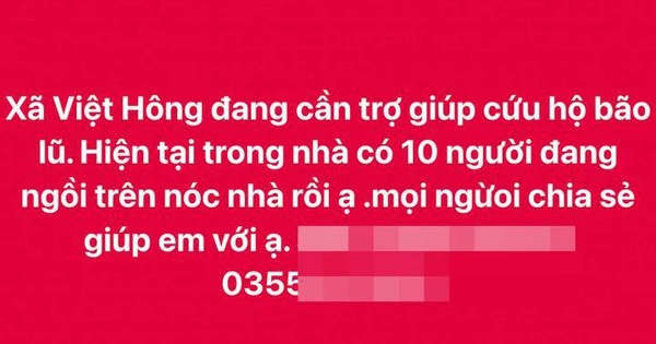 Người dân Lào Cai trèo mái nhà, đăng Facebook cầu cứu khi lũ dâng ngập tầng 2