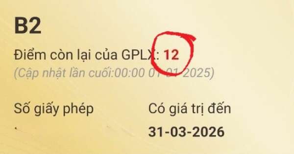 Cách đơn giản để theo dõi điểm và số điểm bị trừ trên bằng lái xe