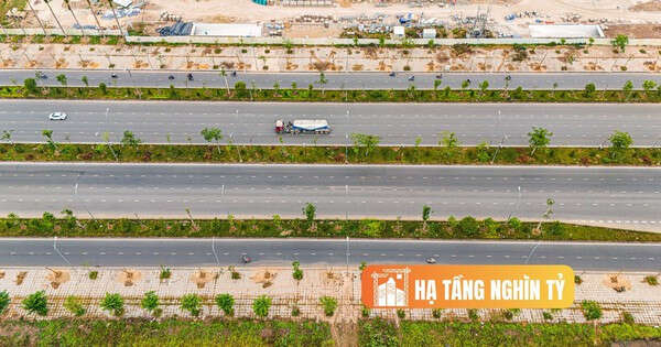 Toàn cảnh tuyến đường 12 làn xe rộng nhất Hải Phòng đang được kéo dài gấp đôi, nối khu công nghiệp một tỷ USD với trung tâm hành chính mới