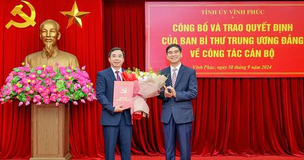 Ban Bí thư chuẩn y ông Bùi Huy Vĩnh làm Phó Bí thư Tỉnh ủy Vĩnh Phúc