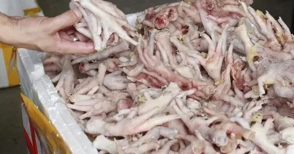 Phát hiện kho đông lạnh chứa hàng nghìn chân gà, xúc xích lậu