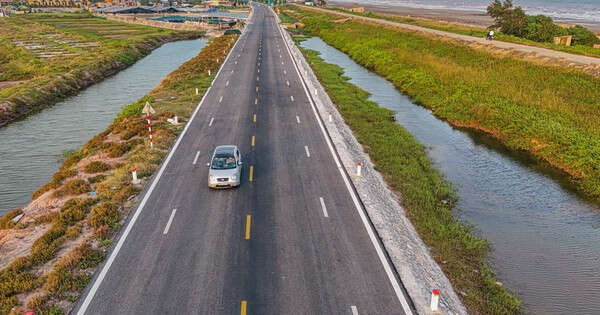 Chiêm ngưỡng tuyến đường 2.700 tỷ đồng, dài 65 km mới hoàn thành ở Nam Định