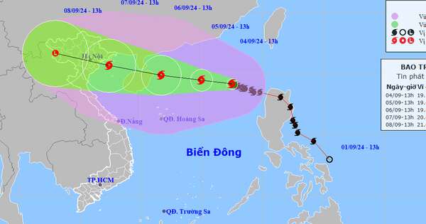 Bão số 3 có thể là cơn bão mạnh nhất trong 10 năm qua, gây mưa rất to ở Bắc Bộ