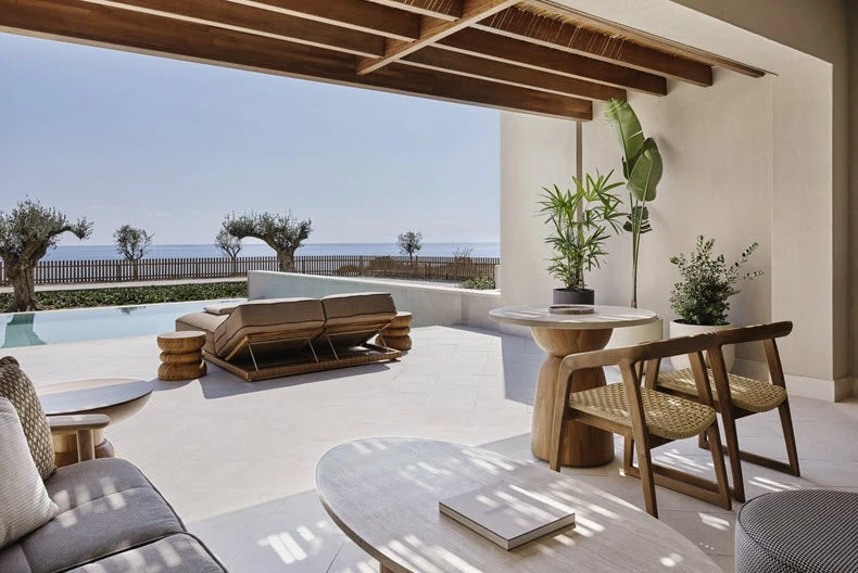 This new luxury points hotel in Greece has two private beaches and its own Greek patisserie