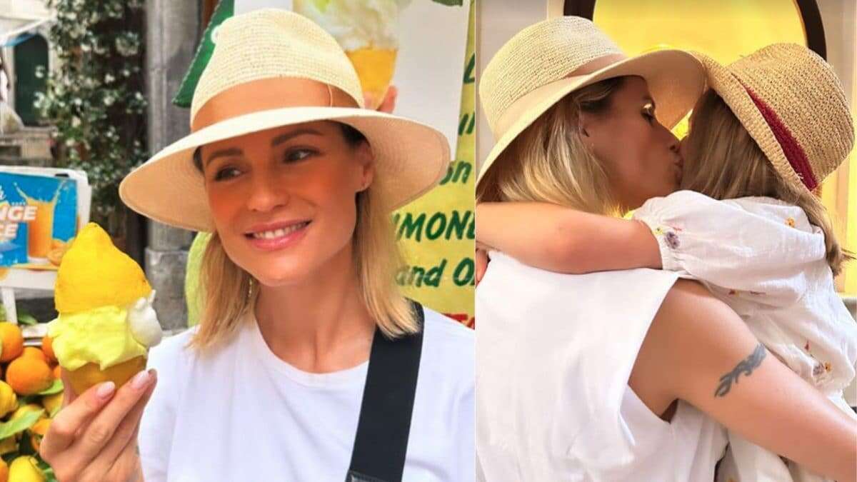 Michelle Hunziker, le vacanze in barca con le figlie tra cappelli di paglia e occhiali colorati