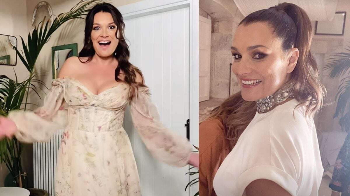 I quattro abiti da sposa di Alena Seredova: dai fiori al mantello scintillante, i look della festa