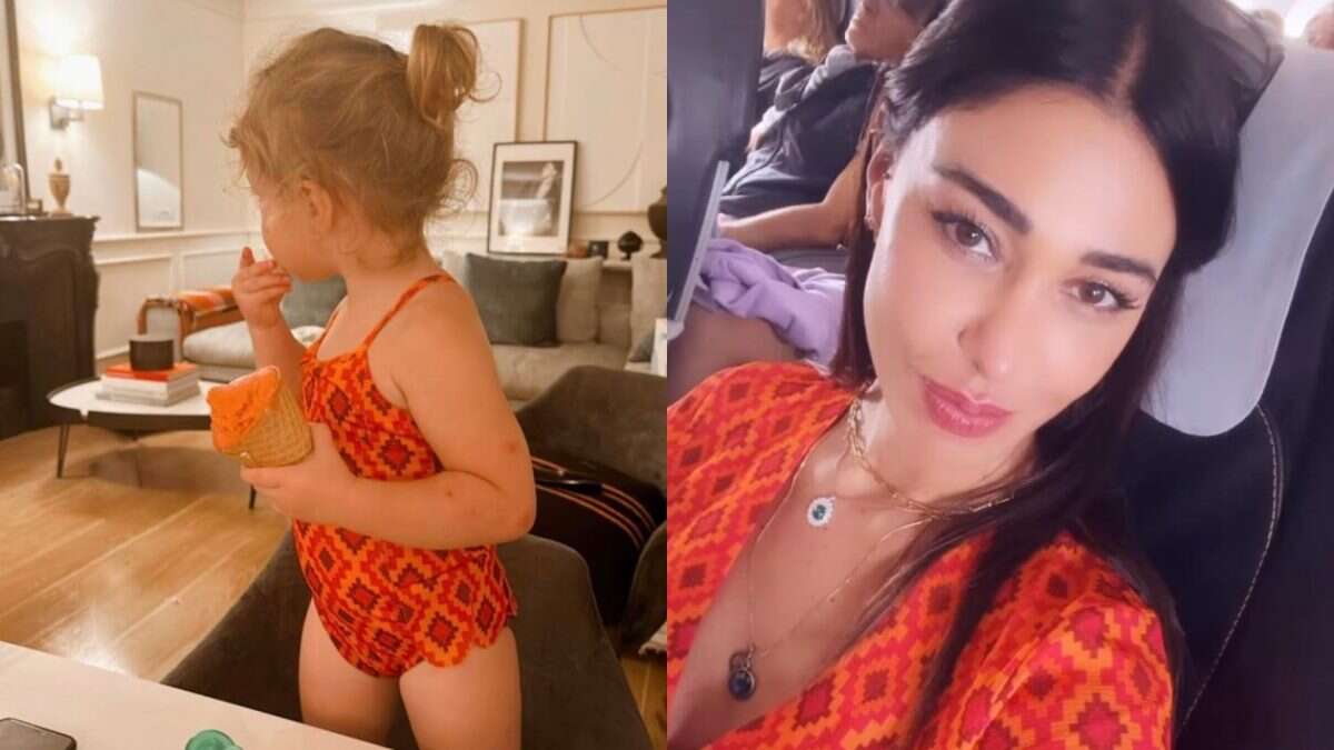 Luna Marì è la “mini-me” di Belén Rodriguez: per l’estate indossa il costume colorato della mamma