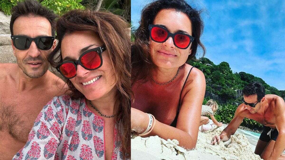 Alena Seredova in luna di miele tra bikini e occhiali da sole colorati