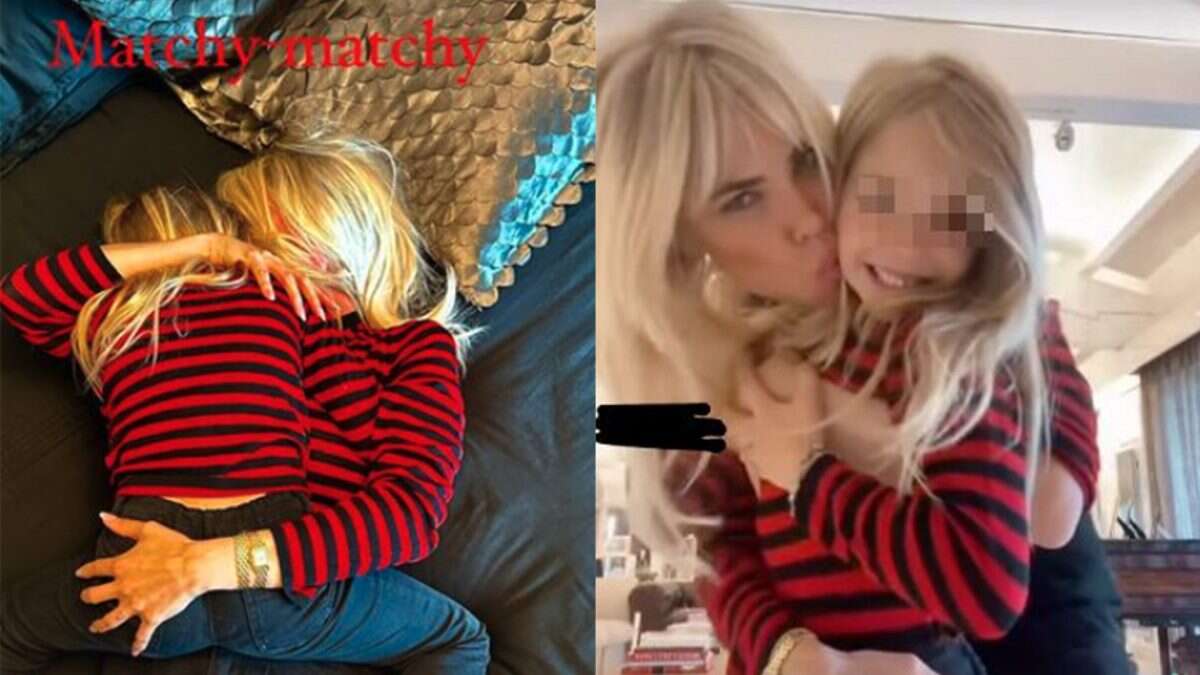 Ilary Blasi e la figlia Isabel ballano su TikTok col look matchy matchy