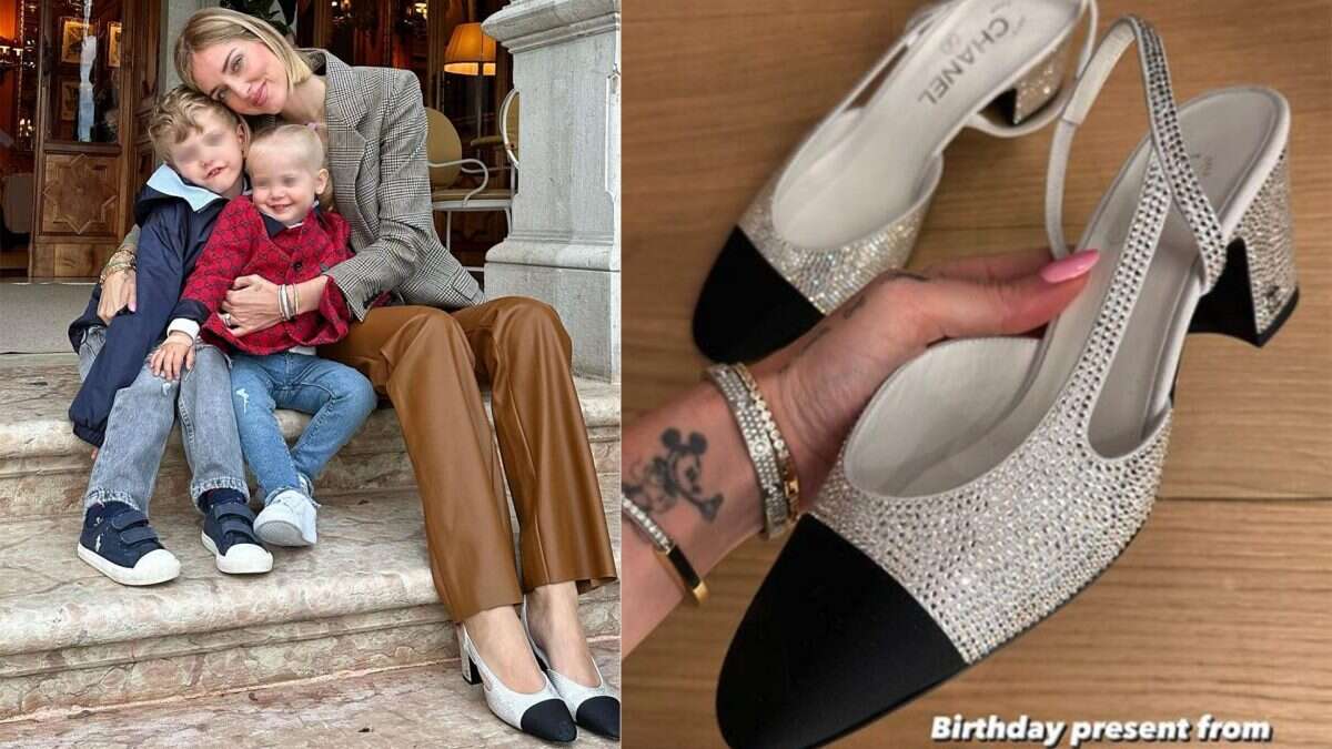 Il regalo di mamma Marina e sorelle per Chiara Ferragni: quanto costano le scarpe scintillanti