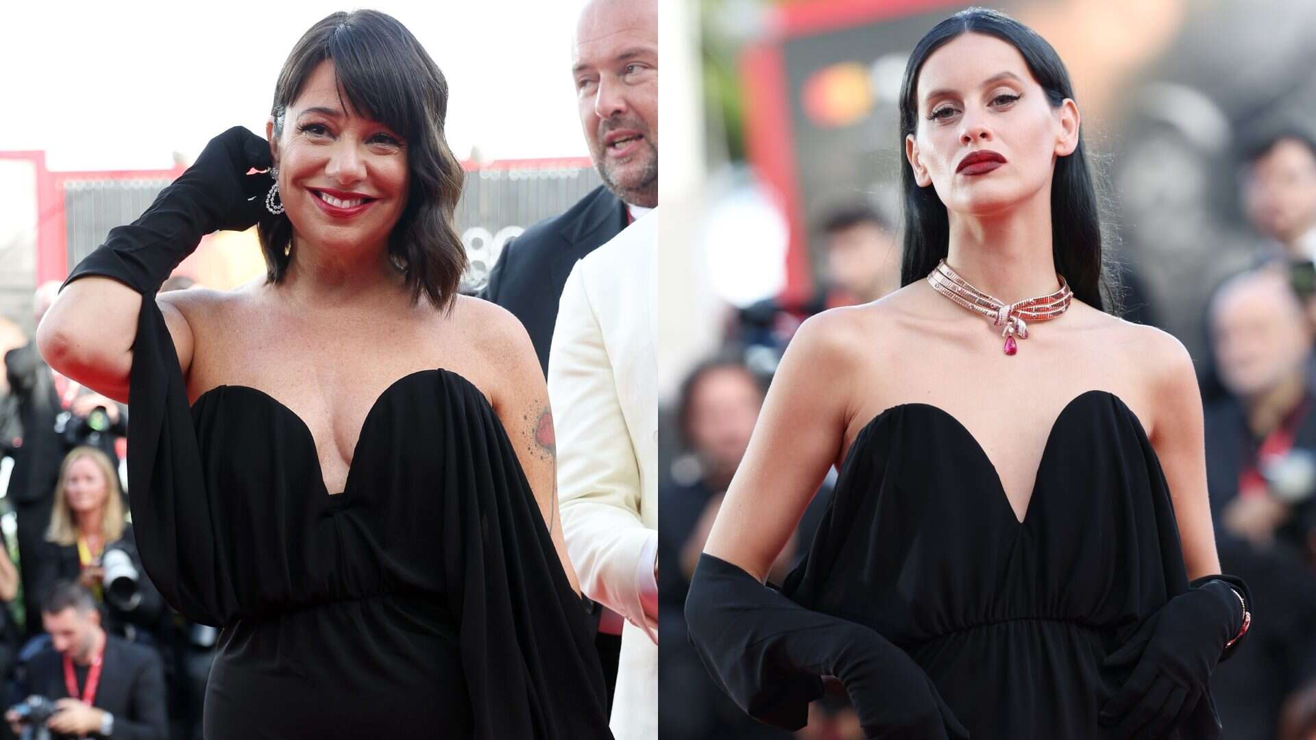 Venezia 2023, incidente di stile sul red carpet: due star hanno indossato lo stesso vestito