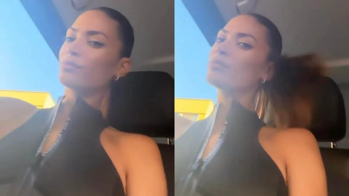 Elodie dà il via alle vacanze: balla in auto con coda di cavallo e top sporty