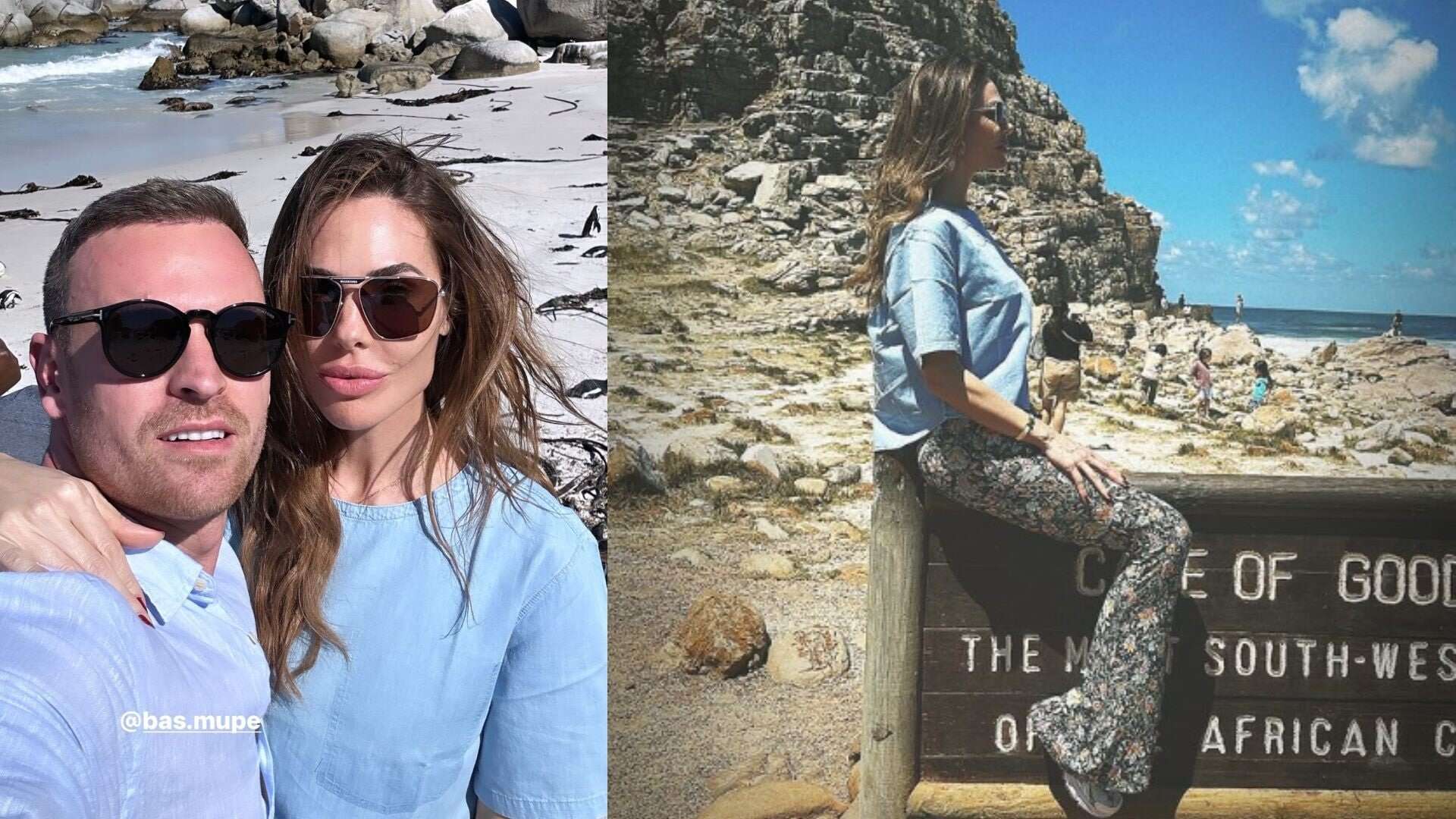 Ilary Blasi e Bastian Muller volano in Africa: nel selfie di coppia vestono coordinati