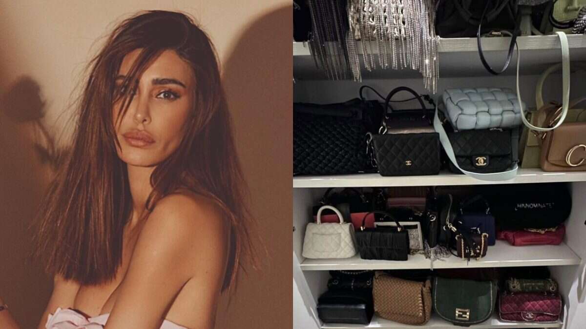 Belén Rodriguez mostra il suo armadio: ha oltre 60 scarpe col tacco e borse da più di 15mila euro