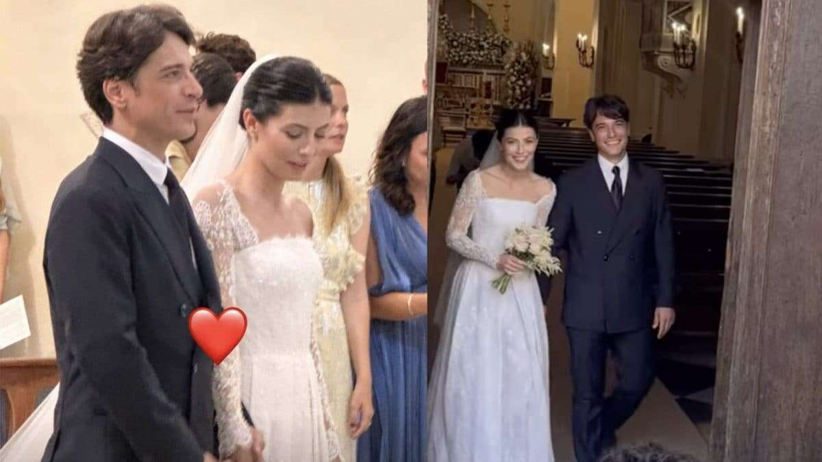 Alessandra Mastronardi sposa romantica: pizzo e velo lungo per il matrimonio con Gianpaolo Sannino