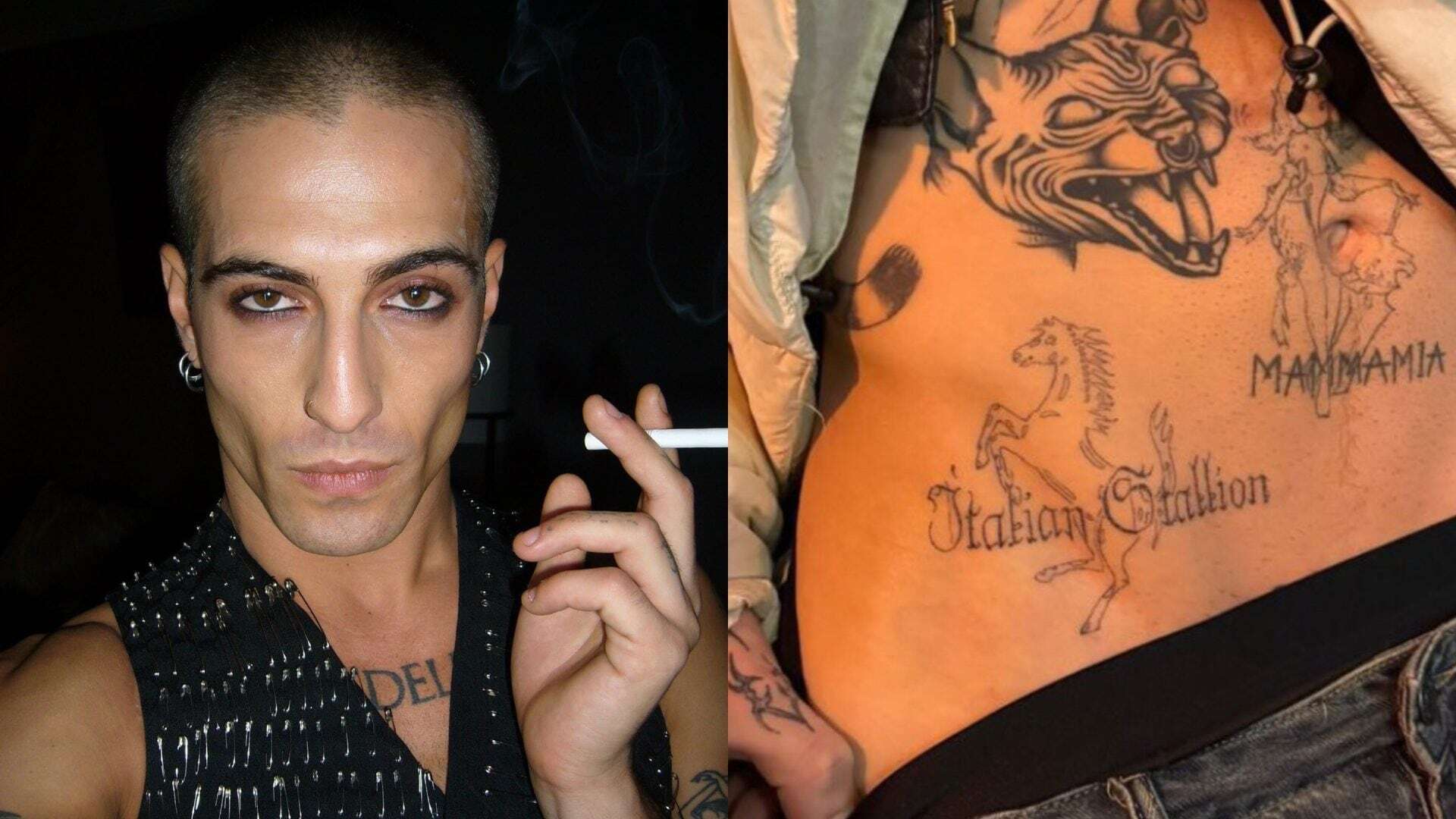 Damiano David è uno “Stallone italiano”: il nuovo tatuaggio del cantante dei Maneskin