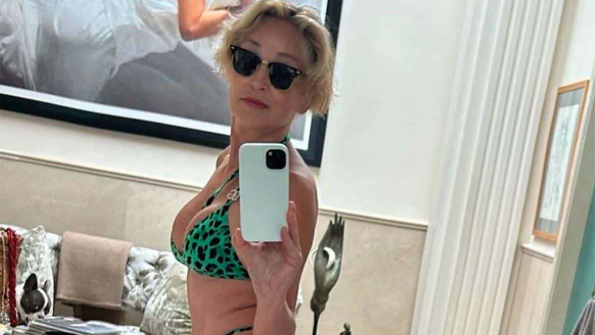 Sharon Stone in bikini pronta per l’estate (ma gli haters le dicono di fare gli squat)