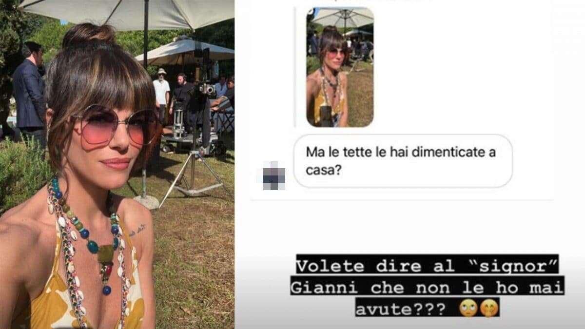 Bianca Guaccero, la risposta al commento (non richiesto) sul seno piccolo