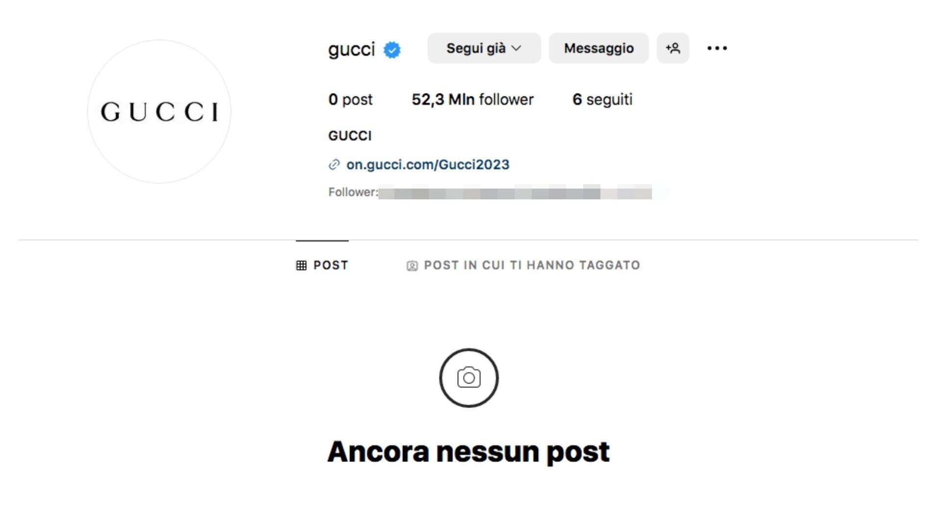 Gucci elimina tutti i post dai social: cosa è successo a pochi giorni dalla sfilata di Sabato De Sarno