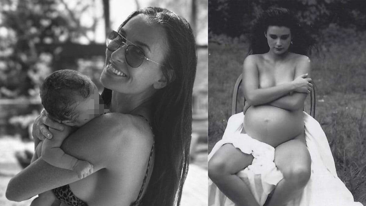 Demi Moore, nonna in bikini: posa con la nipotina e ricorda la sua gravidanza