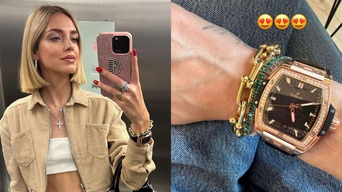 Chiara Ferragni ha un nuovo orologio: quanto vale il gioiello d’oro e diamanti