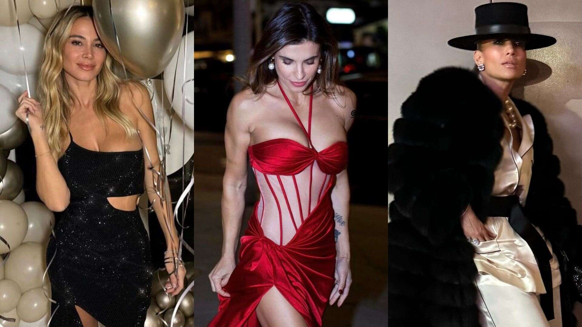 Capodanno da star: da Jennifer Lopez in pigiama all’abito rosso fuoco di Elisabetta Canalis