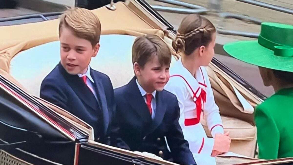 I principini al Trooping the Colour 2023: George e Luis coordinati, Charlotte veste alla marinara