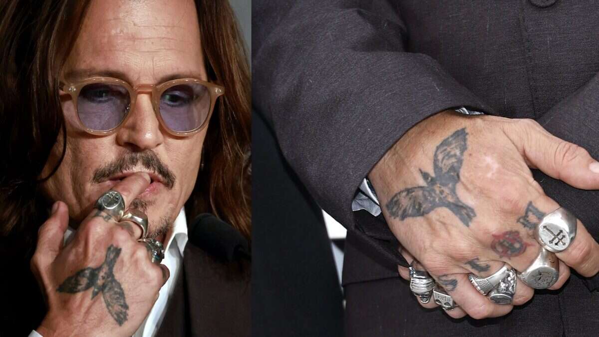 Johnny Depp a Cannes, il significato dei tatuaggi su mani e dita (e perché uno lo ha coperto)