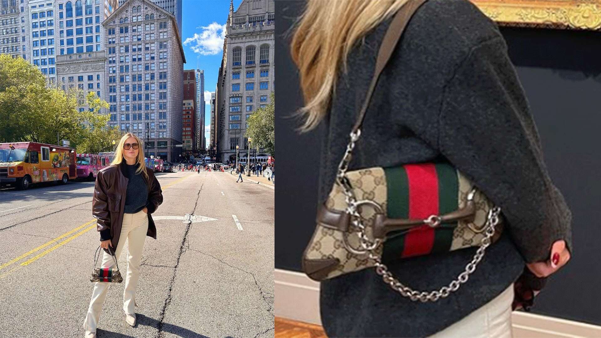 Valentina Ferragni vola a Chicago dal fidanzato: quanto costa la borsa griffata per il look da turista