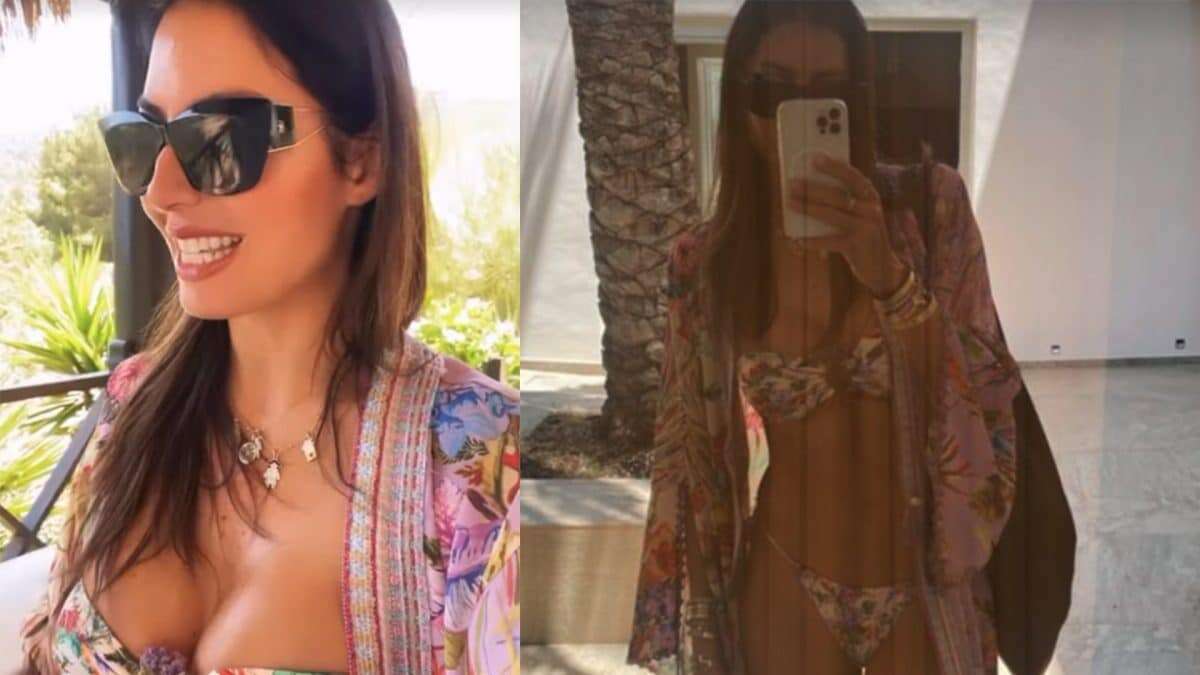 Elisabetta Gregoraci con bikini e caftano a fiori: il look balneare coordinato costa quasi 1500 euro