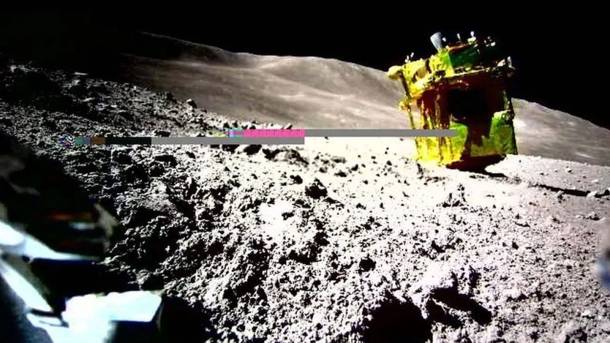 La prima foto del lander giapponese SLIM sulla Luna mostra cos’è andato storto