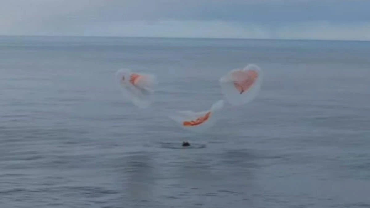 Ammaraggio nell’Atlantico per Villadei e gli astronauti della missione Ax-3: il video dello splashdown