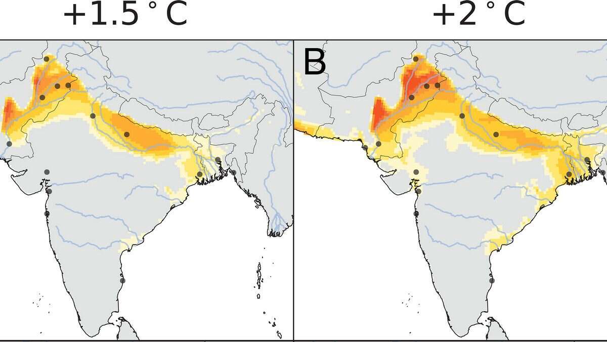 Quali sono i Paesi in cui farà troppo caldo per vivere se la temperatura media aumenterà di 1,5 gradi