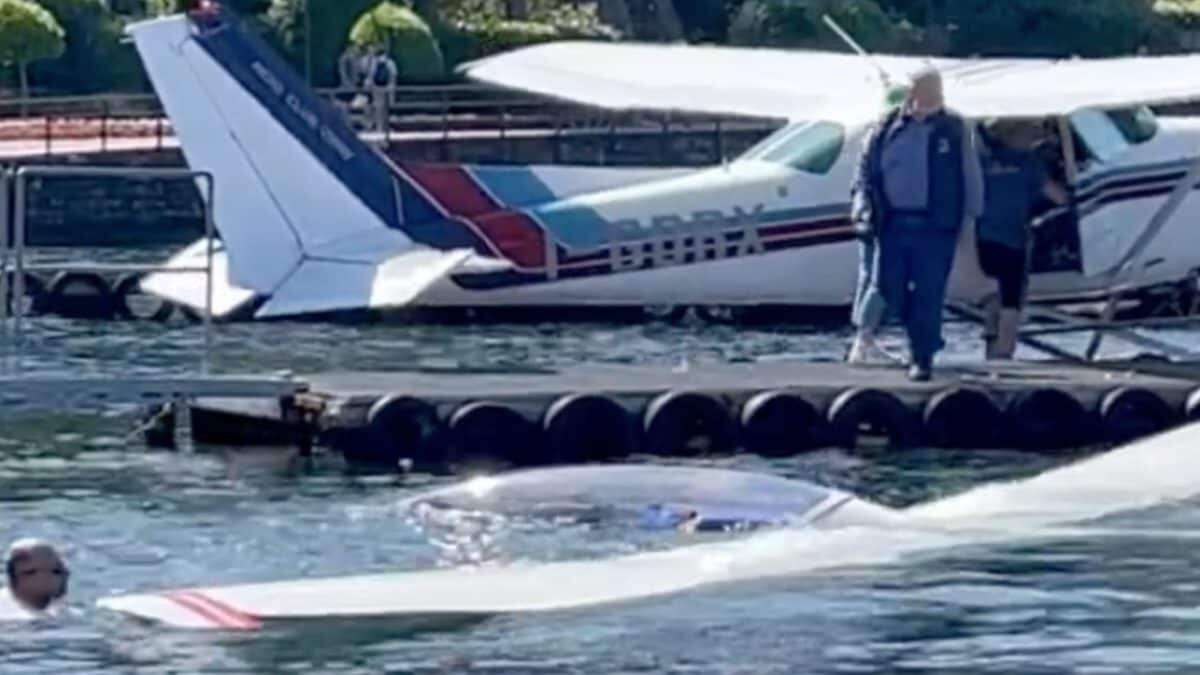 Aliante perde quota e precipita nel lago di Como, illeso il pilota