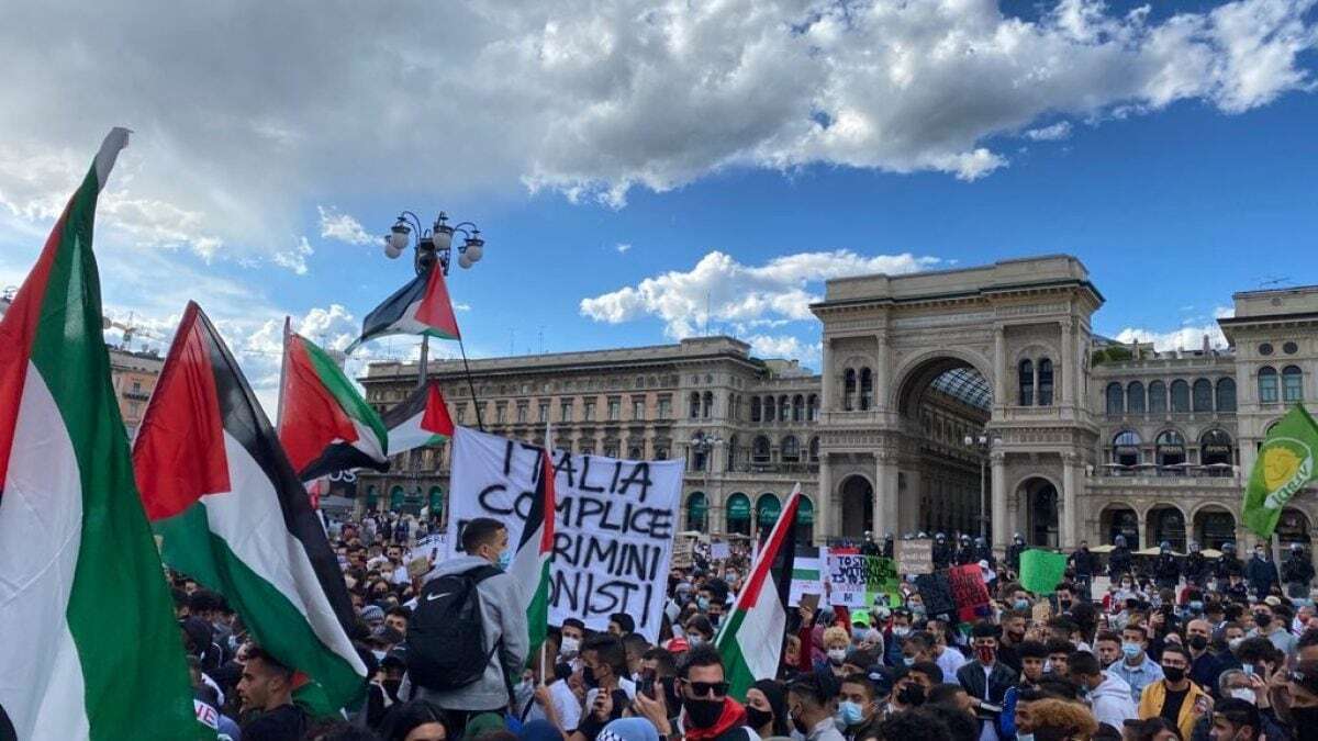 A Milano la manifestazione della Lega per Israele e il corteo pro Palestina: strade e piazze chiuse in centro